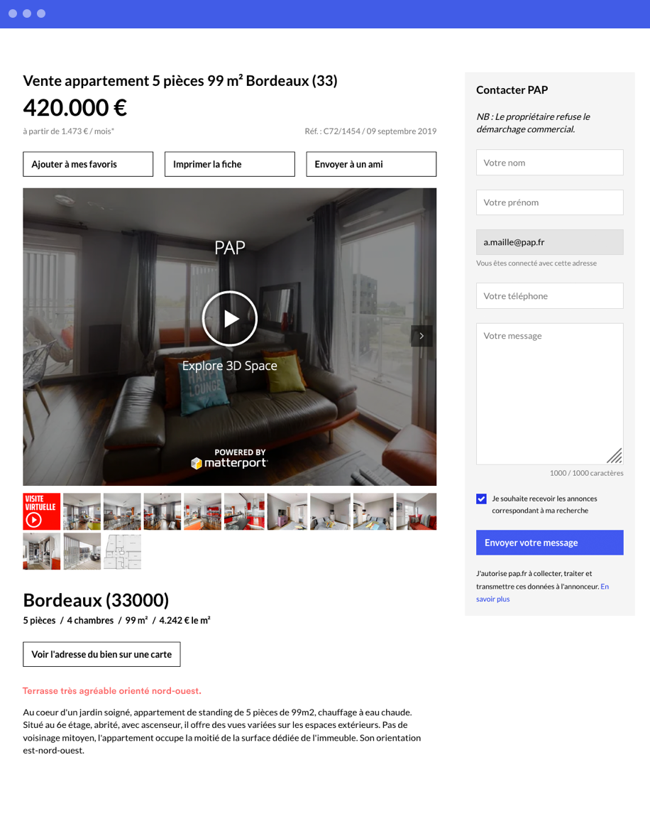 Déposer une annonce immobilière sur PAP.fr Particulier à Particulier PAP